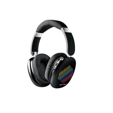 Imagem de H'MASTON Fone de Ouvido Bluetooth Headset Sem Fio Headphone com Microfone Luzes RGB Gamer com Cartão TF Inserível (É Necessária Compra Adicional) SN23 (Preto)
