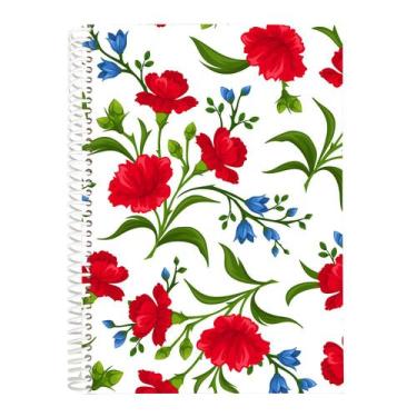 Imagem de Caderno A5 Estampado Flores com 80 Folhas 75g - Billie.Co, Modelo 5