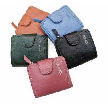 Imagem de Carteira Feminina De Couro Pu Porta Cartões Carteira Curta - Unistar, 