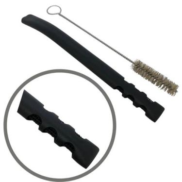 Imagem de Bomba de tereré V8 preta de tela inox + escova de higienização - Estil
