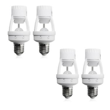 Imagem de Kit 4 Sensor De Presença Movimento Infravermelho Dia e Noite Para Lâmp