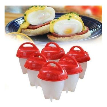 Imagem de 06 Mini Formas Para Fazer Ovos Cozidos Egglettes Cozinha - OEM