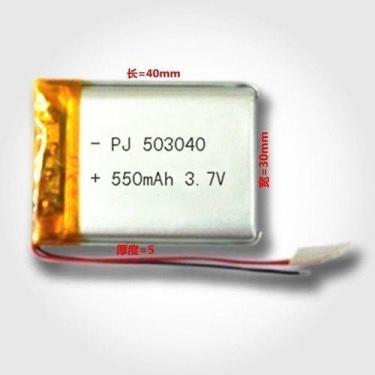 Imagem de Bateria 3,7v   5mm X 30mm X 40mm 550mah Com 2 Fios - - KMIG