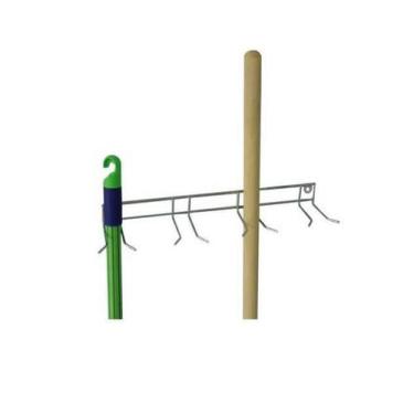 Imagem de Suporte p/ vassouras rodos pá de lixo inox de parede - Araminas