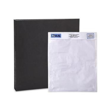 Imagem de Kit Álbum Mega Preto + 1 Refil R34 Ical