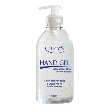 Imagem de Álcool Gel 70% Com Aloe Vera E Hidratante Hand Gel 440g - Lucy's