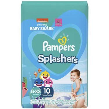Imagem de Fralda Para Piscina Descartável Pampers Splashers G-Xg