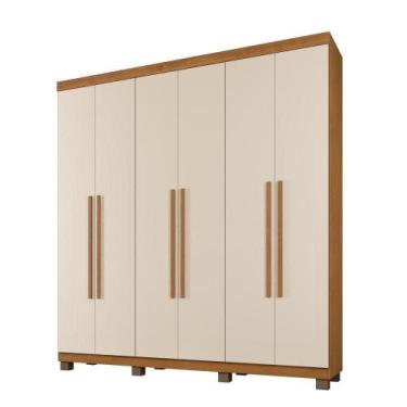 Imagem de Guarda Roupa Milão 6 Portas 3 Gavetas Em Mdp Benetil Móveis Cinamomo C