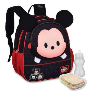 Imagem de Mochila Disney Tsum Tsum Pets Infantil Crianças Licenciada Original - 