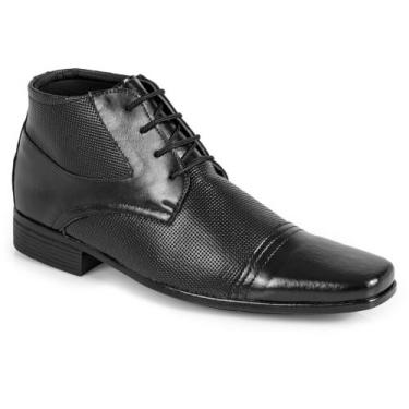 Imagem de Bota Social Sapato Masculino Leve Com Detalhe e Cadarço (SL1081) - Men