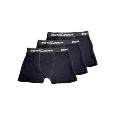 Imagem de Kit com 3 Cuecas Boxer Red Nose 320, Preto, M
