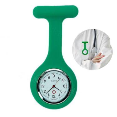 Imagem de Relogio De Lapela Verde Funcional Enfermagem Veterinária - Things Nerd