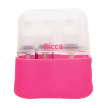 Imagem de Conjunto de viagem case com 3 frascos ricca 3347