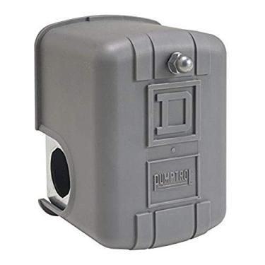 Imagem de Interruptor de pressão Square D by Schneider Electric 9013FRG22J36, NEMA 1, configuração de pressão 10-5 psi, recorte de 20-50 psi, diferencial ajustável de ação reversa de 15-30 psi