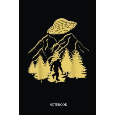 Imagem de Alien Notebook: Sasquatch Alien Bigfoot Geek Ufo Beliver | Alien Journal, Lined Journal Ufo, Ufo Journal, Lined Journal Alien, Size 6 X 9", 120 Pages.