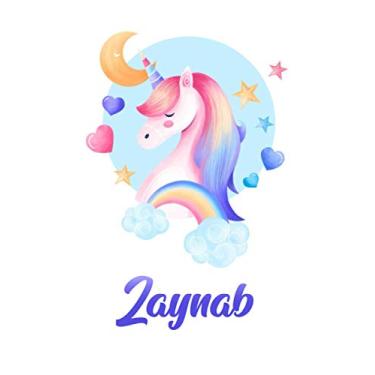 Imagem de Zaynab : Cute Unicorn Journal: Notebook With Name On Front Cover, 120 pages College Ruled Notebook Journal & Diary for Writing & Note Taking for ... Personalized Notebooks For Girls And Women)