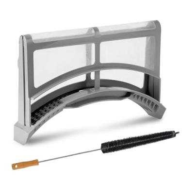 Imagem de Tela de filtro de fiapos DC61-02595A atualizada com escova de limpeza de armadilha de ventilação para secadora de roupas da Beaquicy - Substituição para secadora Samsung - Substitui 2069505,