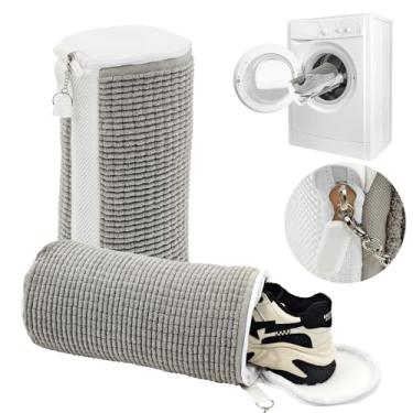 Imagem de artgeeker Bolsa para máquina de lavar sapatos, bolsa de sapatos de lavanderia para lavadora e secadora, saco de lavagem de sapatos reutilizável para máquina de lavar para todos os tipos e tamanhos de