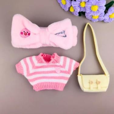 Imagem de Roupa para Paper Duck Lalafanfan | Kit Roupa e Acessório Lalafanfan Pato de Pelúcia Amarelo | Roupa Pato de Pelúcia (Conjunto 4)