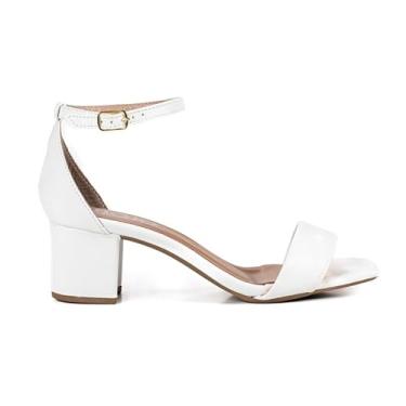 Imagem de Sandália Feminina Viviane Moda Salto Grosso Baixo 5 cm Moderna