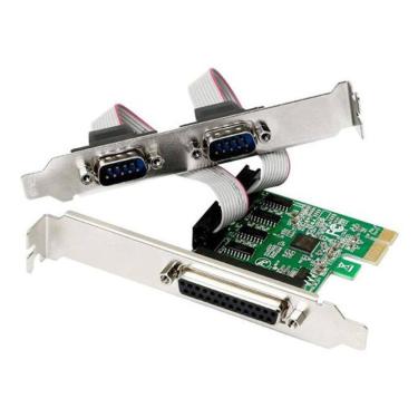 Imagem de Placa Pci-E 1X Com 2X Db9 E 1X Db25 - Rs232 Rs485 Rs422