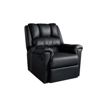Imagem de Poltrona Do Papai Reclinável C- Massagem Vermont Zero Wall Courano Preto - Probel