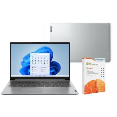 Imagem de Notebook Lenovo IdeaPad 1i Intel Core i3 4GB RAM - 256GB SSD + Microso