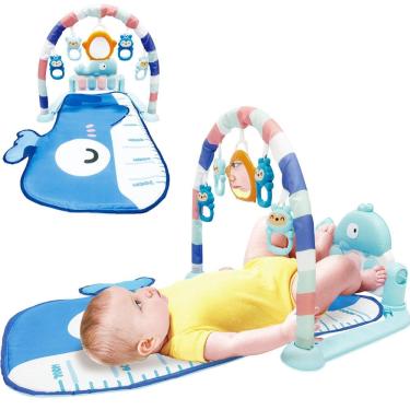 Imagem de Tapete de Atividades Bebê Piano Musical Mobile Baby Style com Teclado Removível Luzes e Sons Estímulo Sensorial