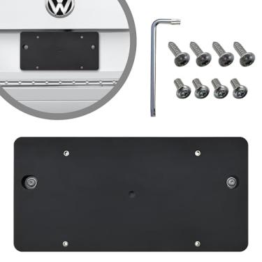 Imagem de SUPORTE DE PLACA DE LICENÇA TRASEIRA PARA VOLKSWAGEN VW TOUAREG 2011 12 13 14 15 2016 2017 + 8 parafusos exclusivos e chave NOVO