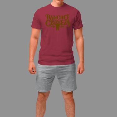 Imagem de Camisetas Básica Masculina Moda Country Manga Curta Gola Redonda - Rod