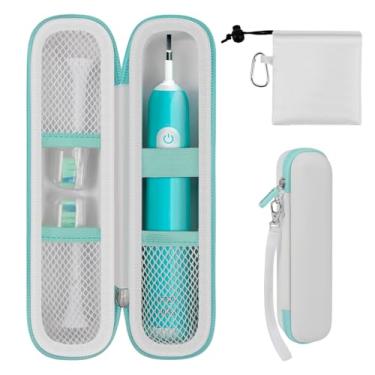 Imagem de Comecase Estojo Rígido Para Viagem De Escova De Dentes Compatível Com Oral-B Pro 1000, 2000, 3000, 3500, 1500/ Para Escova De Dentes Elétrica Philips Sonicare Protectiveclean 4100 5100 Com Bolso De