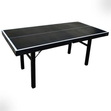 Imagem de Mesa de Ping Pong Tenis de Mesa Juvenil MDF 15mm - Tenix, Preto