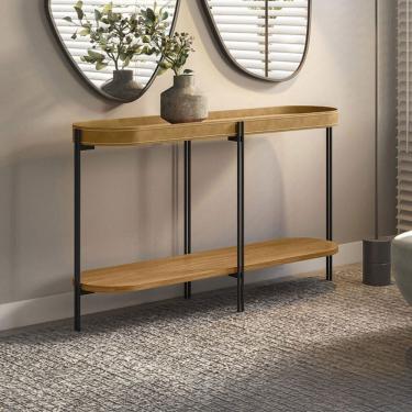 Imagem de Aparador Mônaco Natural/Tauari Fosco - Linea Brasil