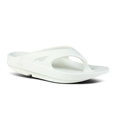 Imagem de OOFOS Pantufa esportiva unissex para adultos Ooahh Sport Flex, Cinza cósmico, 14 Women/12 Men