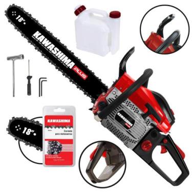 Imagem de Motosserra Robusto Kawashima KCS500P À Gasolina 49,3cc 2 Tempos Com Co