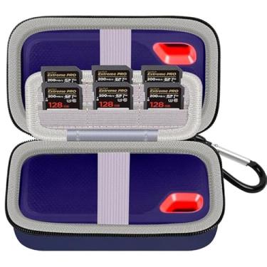 Imagem de Capa compatível com SanDisk Extreme Pro/para SanDisk/para Crucial X10 X9 Pro SSD portátil 1TB 2TB 4TB 500GB unidade externa de estado sólido, bolsa de armazenamento de viagem para 2 SSD e cartão SD