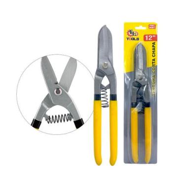 Imagem de Tesoura de Aço Precisão para Cortar Chapa Antiderrapante - FBG