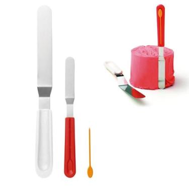 Imagem de Kit 3 peças para Confeitar Colher Espátula Niveladora Chefn - Chef'n