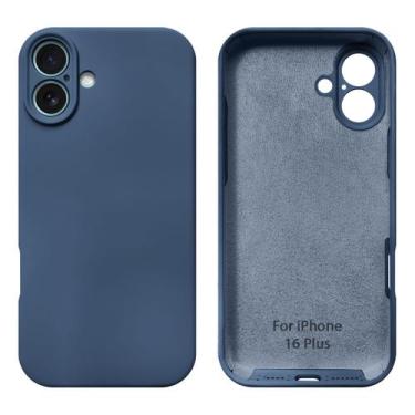 Imagem de Capa Capinha Compativel com iPhone 16 Plus Proteção de Câmera Silicone