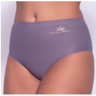Imagem de Kit 6 Calcinhas Sem Costura Cós Alto 9CM Corte a Laser Não Marca Hanga