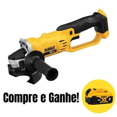Imagem de Esmerilhadeira Lixadeira Dewalt A Bateria 20v 4ah Dcg412b 4.1/2 Sem Ca