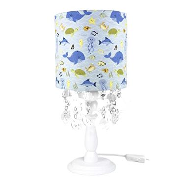 Imagem de Abajur Madeira Cristais Fundo do Mar Quarto Bebê Infantil