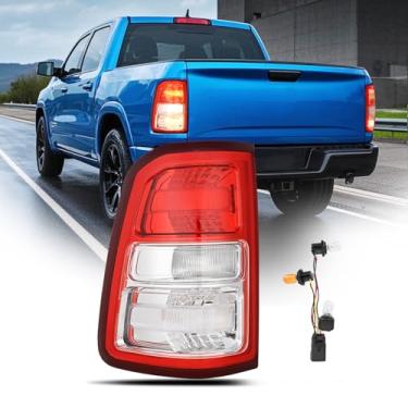 Imagem de Nilight Conjunto de lanterna traseira compatível com Dodge Ram 1500 2019 2020 2021 substituição de luz traseira estilo original lado do motorista com lâmpadas