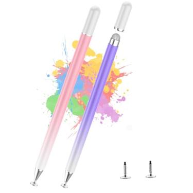 Imagem de Caneta Stylus para tela sensível ao toque, Kenkor 2 em 1 Active iPad Pencil de alta sensibilidade e precisão, caneta Stylus para iPhone/iPad/Samsung/Galaxy/Huawei/Surface/Tablets/Phone, todas as telas