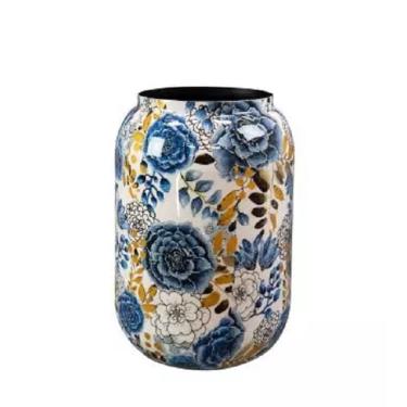 Imagem de Vaso decorativo em metal lammie dutch blue 42cm