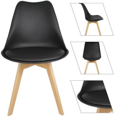 Imagem de Cadeira Eames Leda Luxo Casa Escritório - EVOLUX , Preto