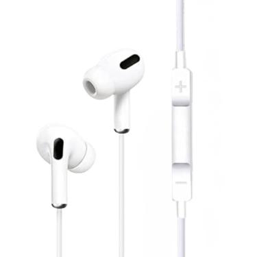 Imagem de Fone de Ouvido com Fio 2ª Geração, Qualidade Premium. Compatível com Lightning, IOS. Compatível com iPhone 5, 6, 7, 8, X, 11, 12, 13 e 14.