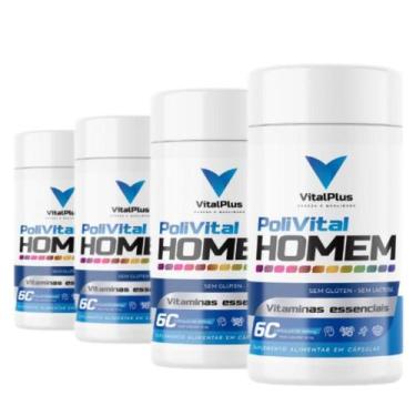 Imagem de Vitalplus Premium Polivitamínicos HOMEM KIT 4 UNIDADES 240 Cápsulas