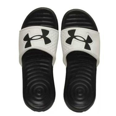 Imagem de Chinelo Under Armour Ansa Light Branco e Preto