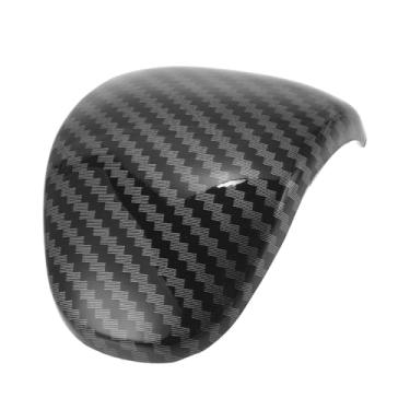 Imagem de TUCKBOLD Capa de botão ABS para Kia Forte Sorento Carens Seltos Telluride XCEED CEED Fibra de carbono preta